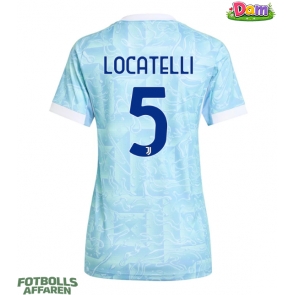 Juventus Manuel Locatelli #5 Bortatröja Kvinnor 2025-26 Kortärmad